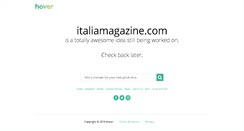 Desktop Screenshot of italiamagazine.com