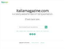 Tablet Screenshot of italiamagazine.com